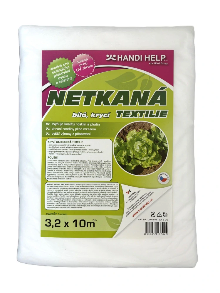 Netkaná textilie 3,2 x 10 m bílá, 17g