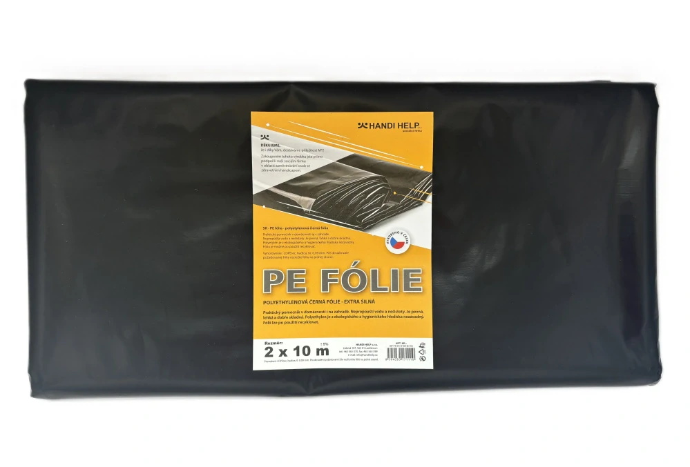 Fólie LDPErec A; 2 x 10 m; tl. 0,09; černá