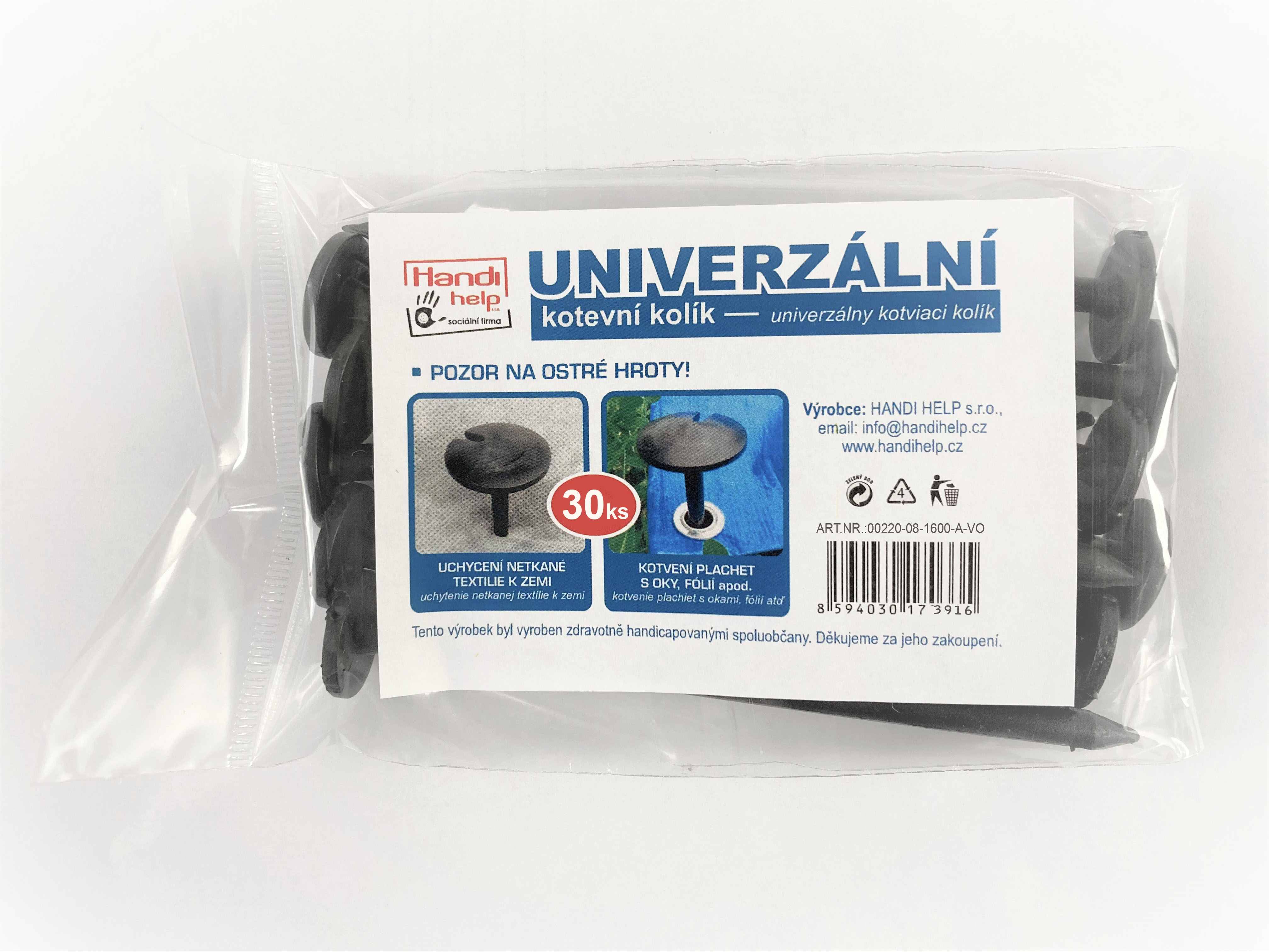 Univerzální kotevní kolík, á 30 ks