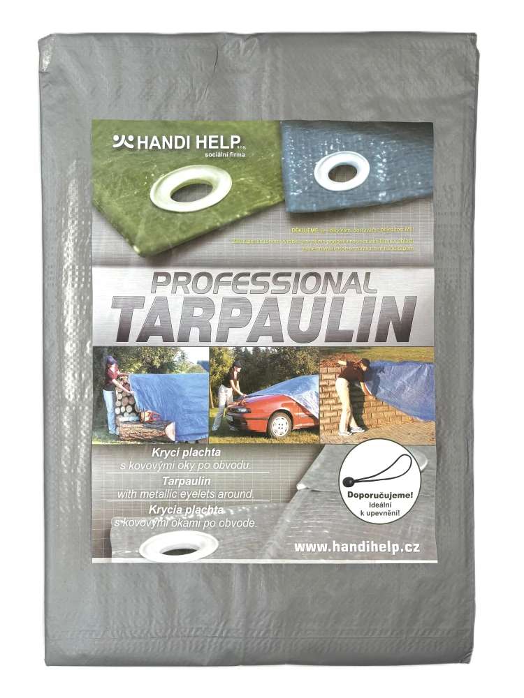 Zakrývací plachta s oky 3 x 4 m PROFESSIONAL
