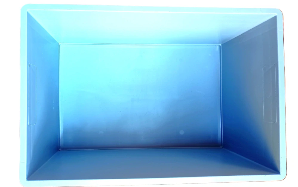 Přepravka EURO plastová, 60x40x32, plný úchyt, šedá,