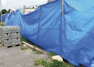 Zakrývací plachta s oky 3 x 4 m STANDARD
