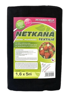 Mulčovací netkaná textilie černá 1,6 x 5 m