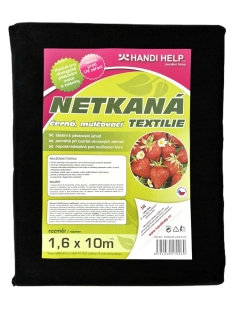 Mulčovací netkaná textilie černá 1,6 x 10 m
