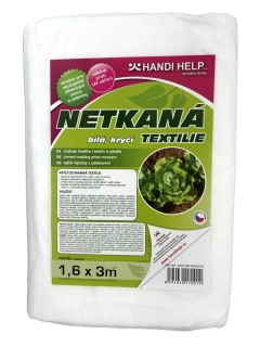 Netkaná textilie 1,6 x 3 m bílá, 17g 
