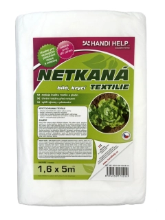 Netkaná textilie 1,6 x 5m bílá, 17g