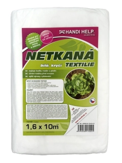 Netkaná textilie 1,6 x 10 m bílá, 17g UV 24