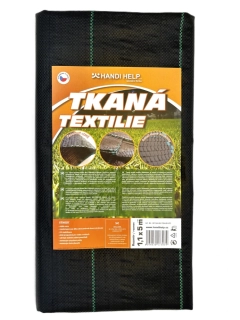 Tkaná textilie 1,1 x 5 m; černá